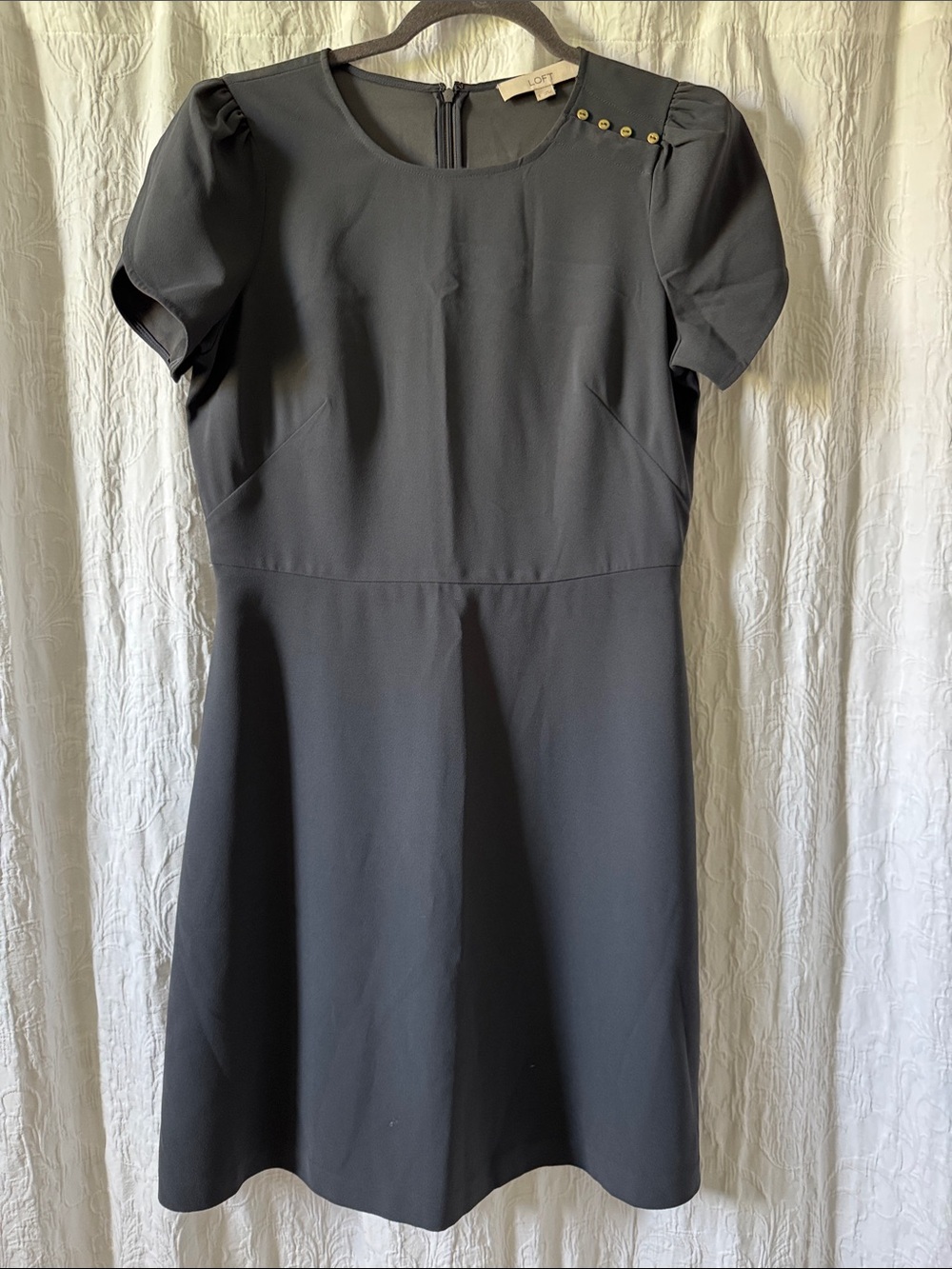 LOFT Tulip Sleeve A-Line Dress